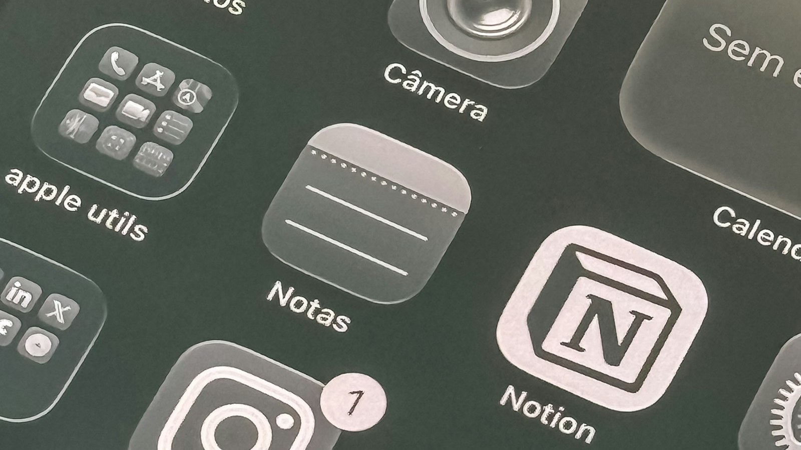 Close-up of an iPhone home screen showing Apple and third-party apps, a contextual photograph for the App Store commission case.
